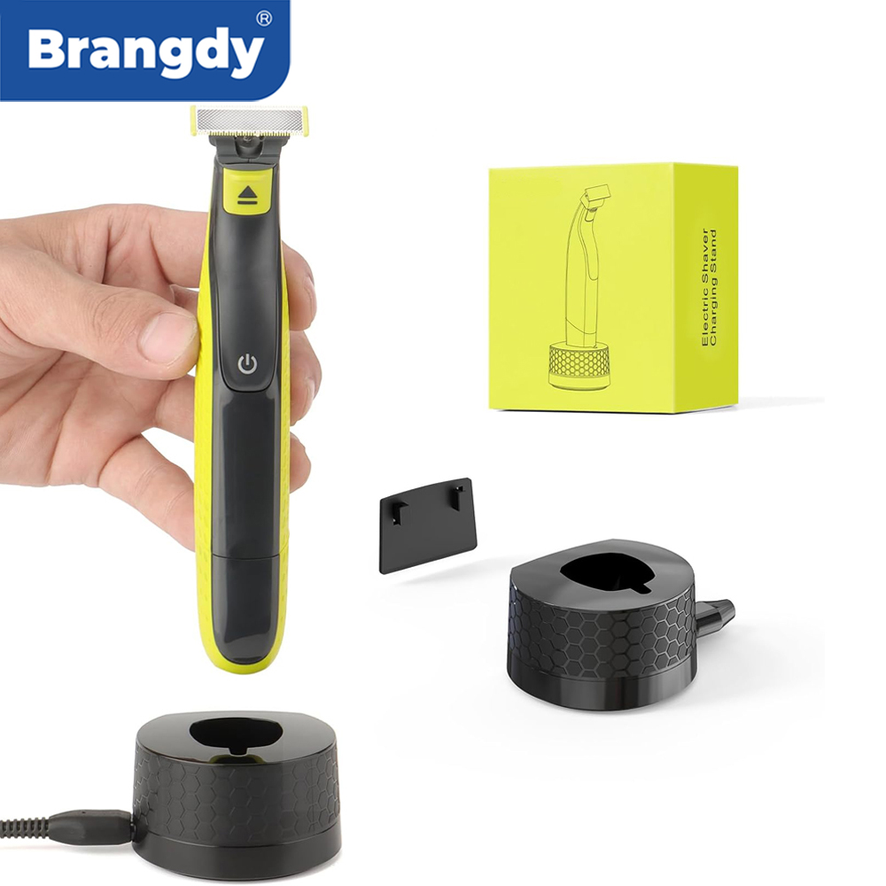 Men'S Grooming Shaver - Brangdy Tempat Pengisi Daya Terpasang Di