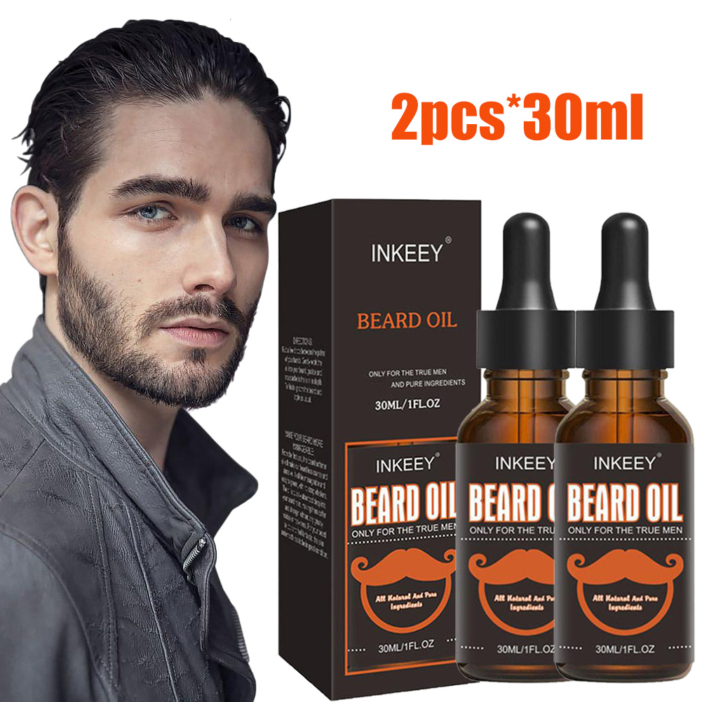 Men'S Grooming Oil - Minyak perawatan jenggot pria, 2 buah