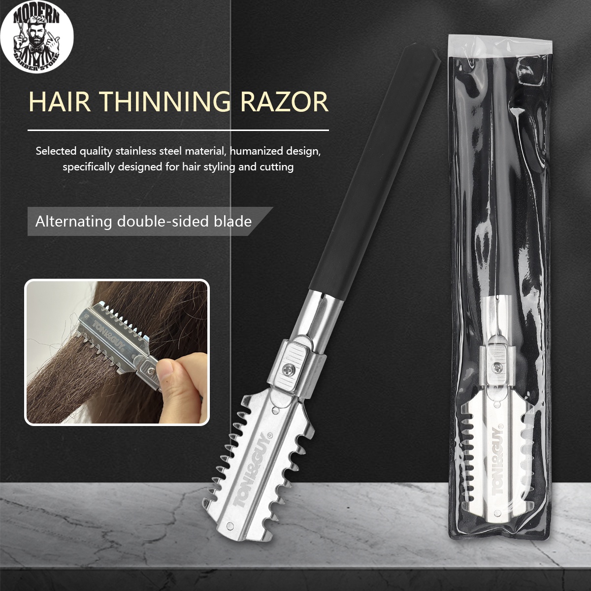 Men'S Grooming Shaver - Pisau Cukur Rambut Double-Edge Salon, Alat