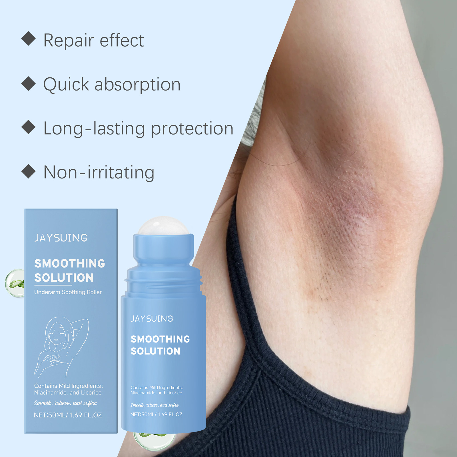 Ketiak Setelah Bercukur Roller - Ingrown Hair Serum ulasan dan harga