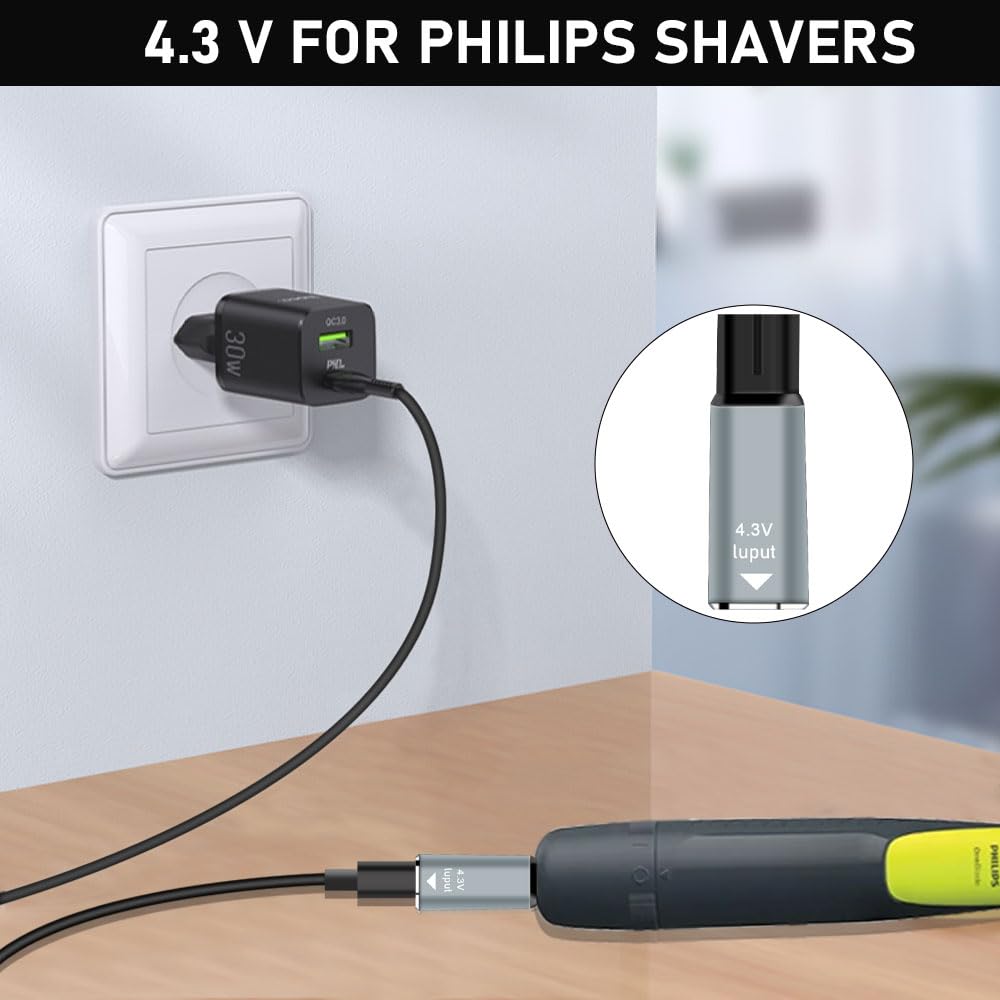 Konverter Pengisi Daya Adaptor - Men'S Grooming Shaver ulasan dan harga