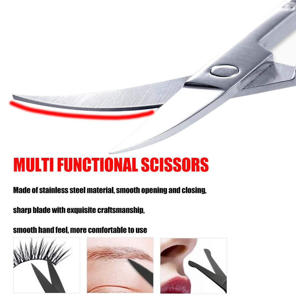 2/3 Buah Gunting Alis Baja Tah - Men'S Grooming Makeup ulasan dan harga