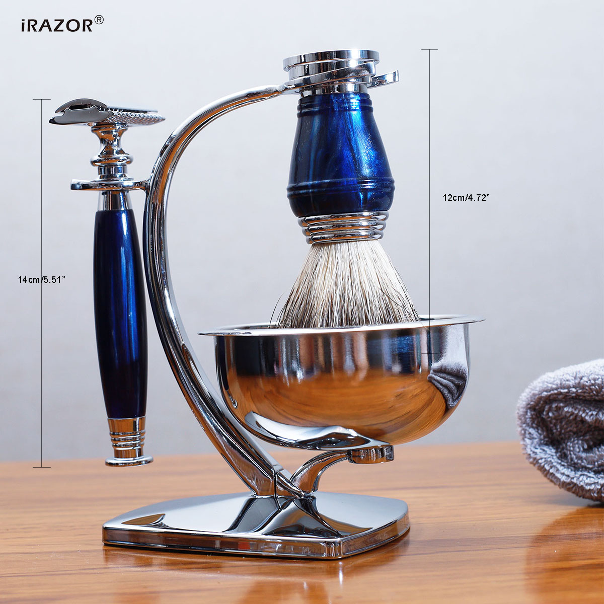 iRAZOR Royal Blue Luxury Men's - Men'S Grooming Gift Set ulasan dan harga