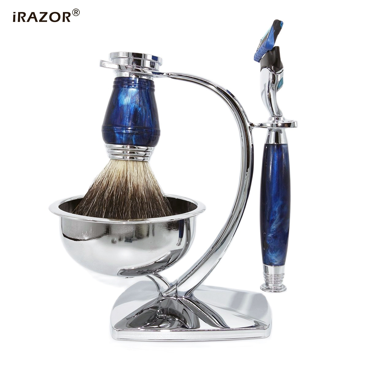 iRAZOR Royal Blue Luxury Men's - Men'S Grooming Gift Set ulasan dan harga