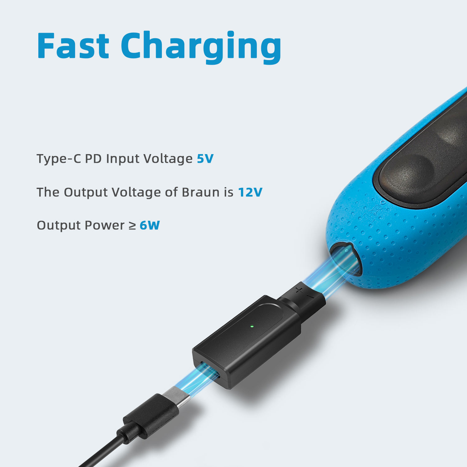Brangdy 12V Tipe-C Adaptor Ala - Men'S Grooming Shaver ulasan dan harga